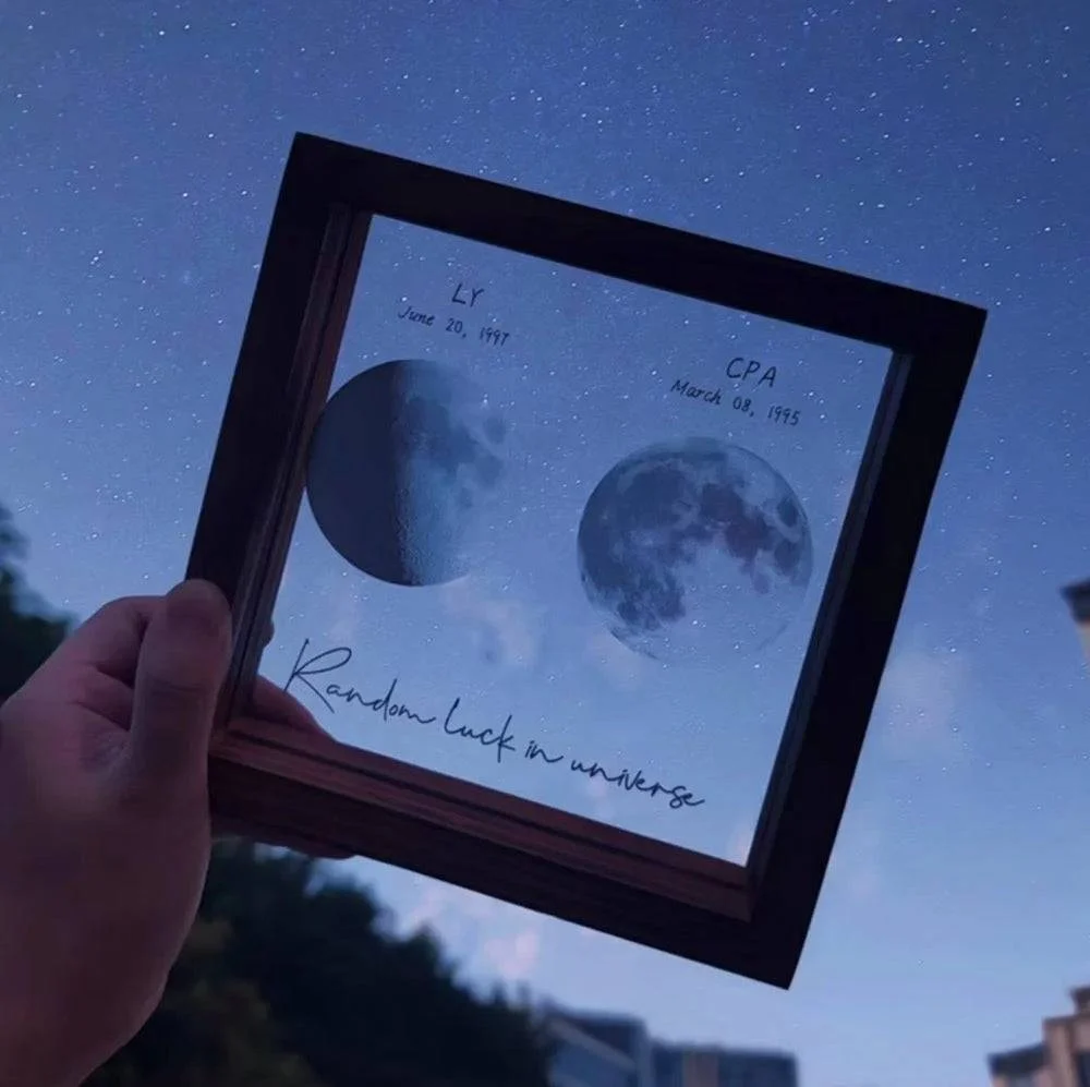 Starry Love - Customized Moon Phases LED Light Frame - A Romantic Universe-Inspired Gift for Anniversaries & Valentine's - Image 7