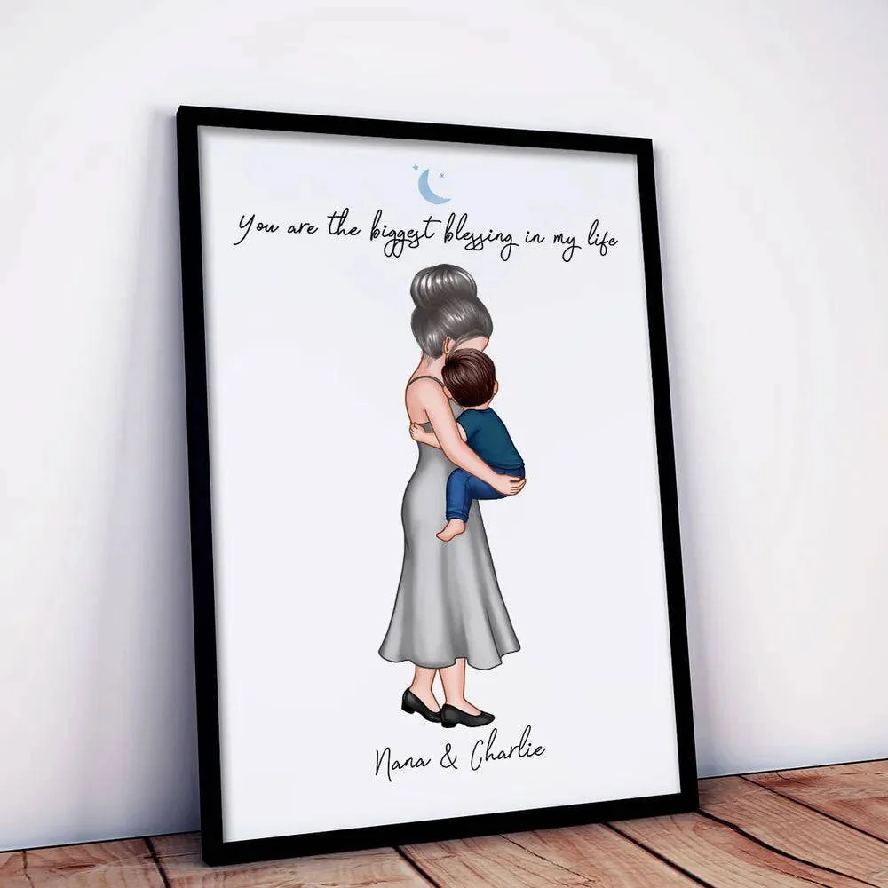 Mother's Embrace - 'You Are My Everything' Personalized Poster with Mom & Child - A Heartfelt Gift for Mother's Day - Image 5
