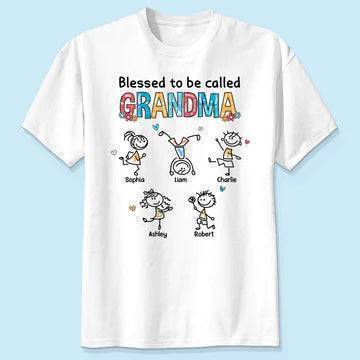 This Grandma Belongs To Drawing Personalized Shirt - Image 3