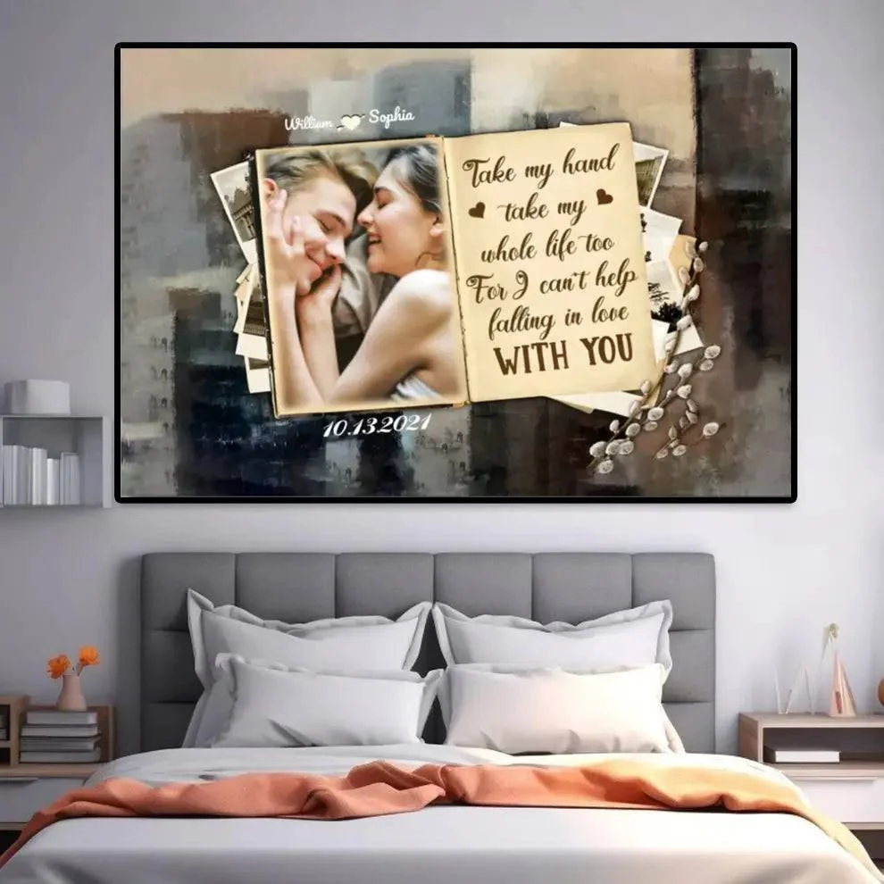 "Forever Yours - Personalized Poster or Canvas for Couples - A Romantic Gift Celebrating Your Special Date" - Image 2