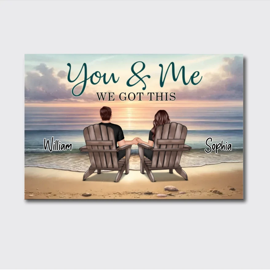 Personalized You, Me, and the Dogs Poster, Canvas, Plaque, and Keychain - Perfect Anniversary Gift for Pet Lovers - Image 6