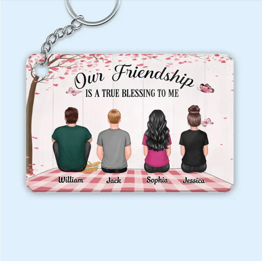 Friendship Back View Design - Personalized Poster, Pillow, Wall Art, Home Decor, Unique Gift for Friends - Image 3