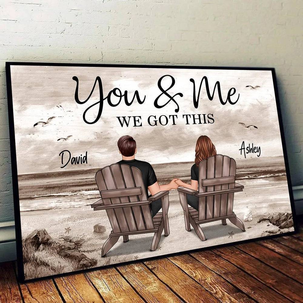 Seaside Memories - Personalized LED Plaque, Poster, Canvas, Car Hanger, Pillow, Wallet Card - Unique Gift for Couple, Husband, Wife, Dad, Mom - Image 5