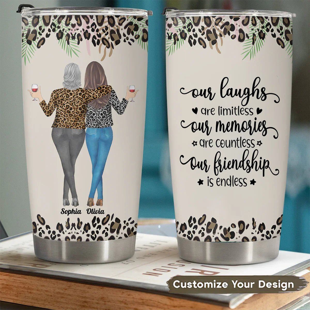 Personalized Sister & Brother Plaque or Cup or Keychain or Ornament, Endless Friendship, Priceless Memories,Custom Gift for Birthday, Christmas, Thanksgiving - Image 7