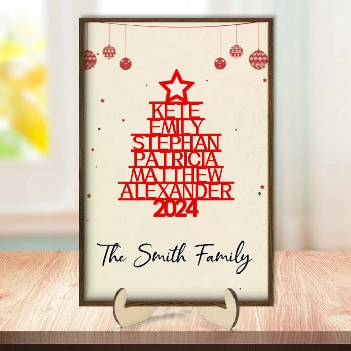 We Are Family - Personalized Christmas 2024 Poster - Custom Family Names Gift - Image 4
