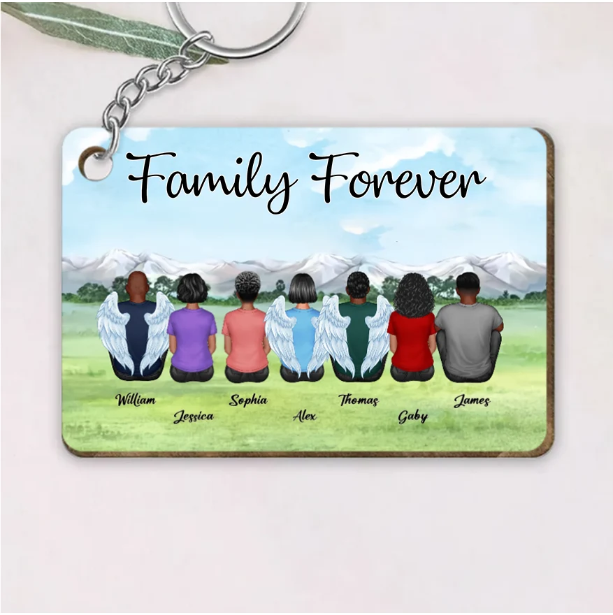 Personalized Brothers & Sisters Forever Poster or Canvas, Keychain, Plaque, Ornament, Wallet Card - Perfect Gift for Siblings, Memorial Keepsake - Image 3