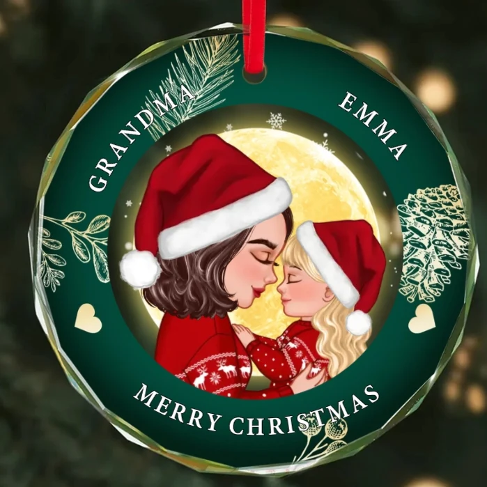 Personalized Christmas Ornament, Plaque, Keychain, Sign – Custom Gift for Grandmother and Kid Memories - Image 2