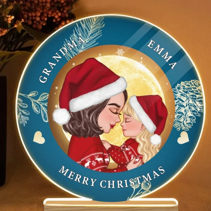 Personalized Christmas Ornament, Plaque, Keychain, Sign – Custom Gift for Grandmother and Kid Memories - Image 3