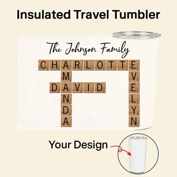 Personalized Family Name Scrabble Poster, Plaque, Keychain, Pillow, Sign - A Perfect Gift for Family - Image 8