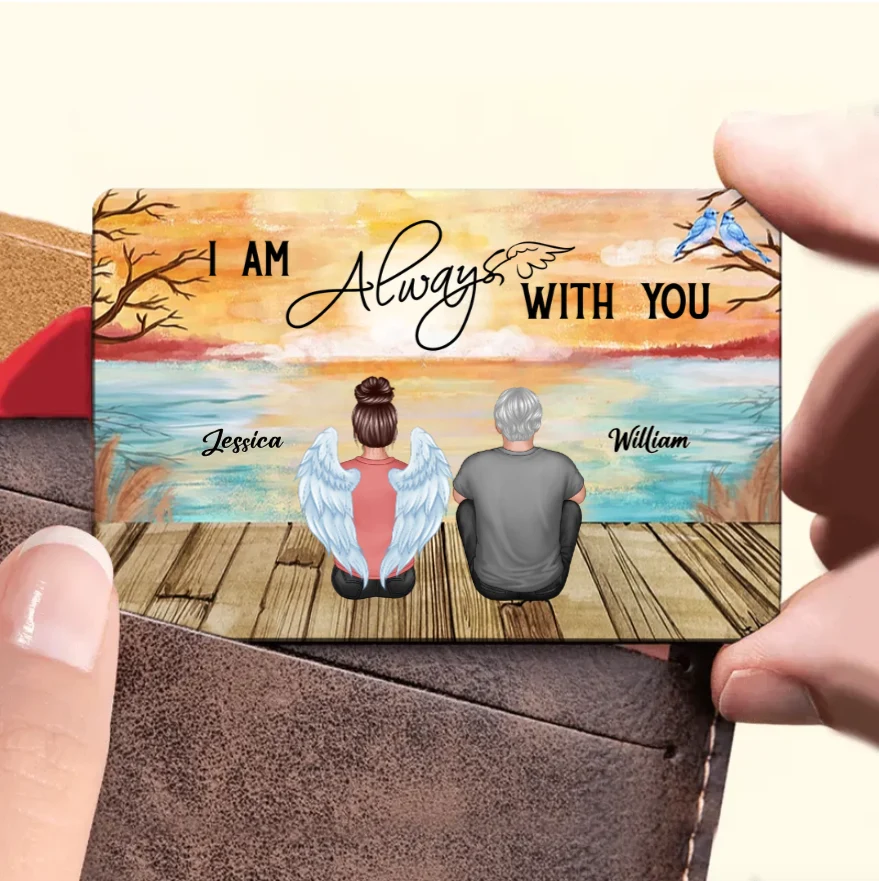 Personalized We're Always With You Blanket, Plaque, Keychain, Poster or Canvas, Ornament and Wallet Card - Unique Memorial Gift for Loved Ones - Image 7