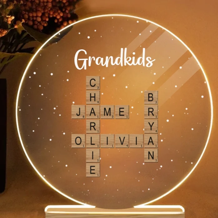 Personalized Grandkids Pillow - Custom Name Cross Plaque - Perfect Gift for Grandparents, Holiday Decor Keepsake - Image 4