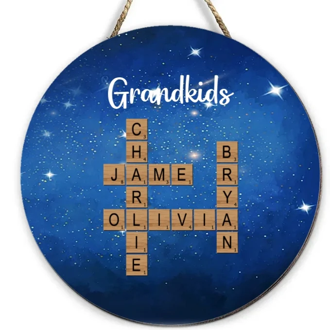Personalized Grandkids Pillow - Custom Name Cross Plaque - Perfect Gift for Grandparents, Holiday Decor Keepsake - Image 6