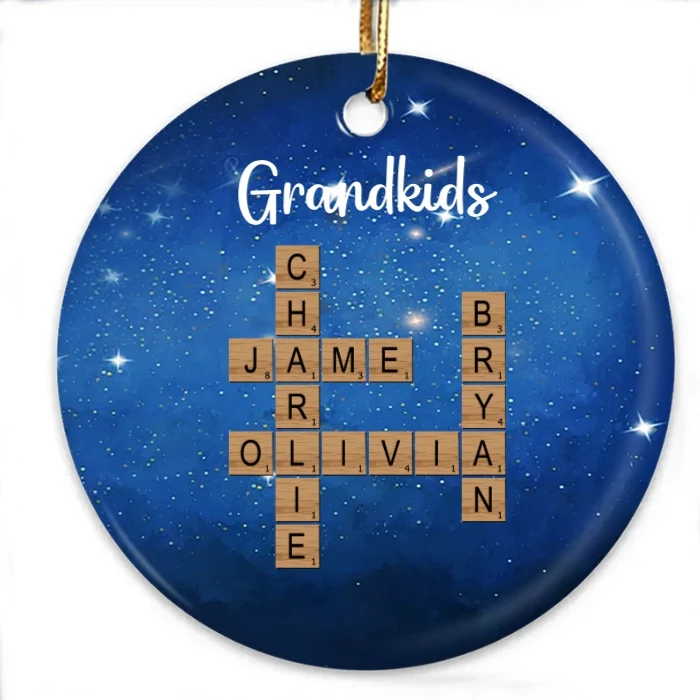 Personalized Grandkids Pillow - Custom Name Cross Plaque - Perfect Gift for Grandparents, Holiday Decor Keepsake - Image 9