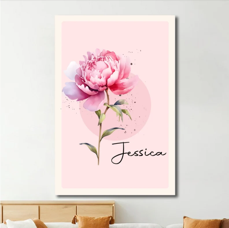 Personalized Floral Whiskey Glass, Custom Daisy Design with Name - Perfect Gift for Her - Image 10