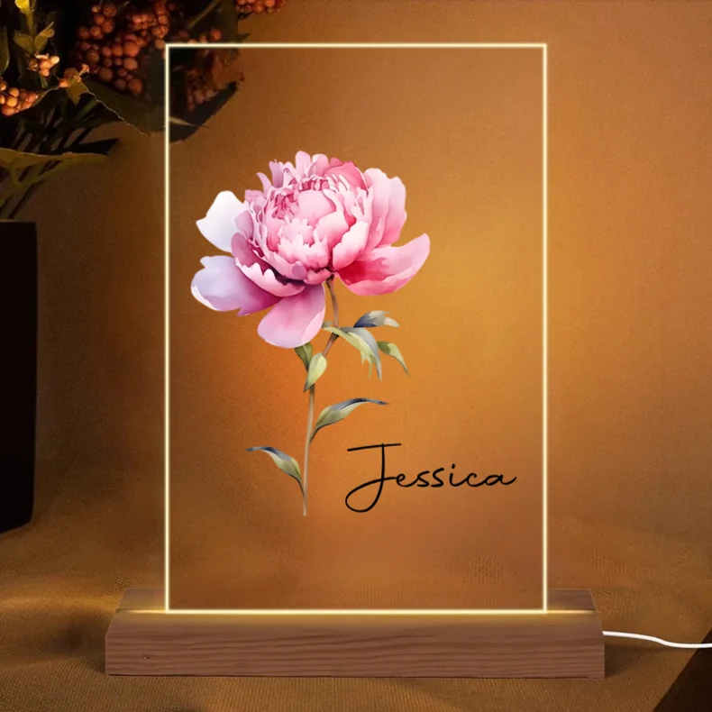 Personalized Floral Whiskey Glass, Custom Daisy Design with Name - Perfect Gift for Her - Image 11