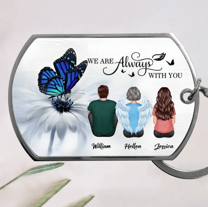 Butterfly I Am Always With You Memorial Personalized Keychain or Poster or Plaque or Ornament - Image 4