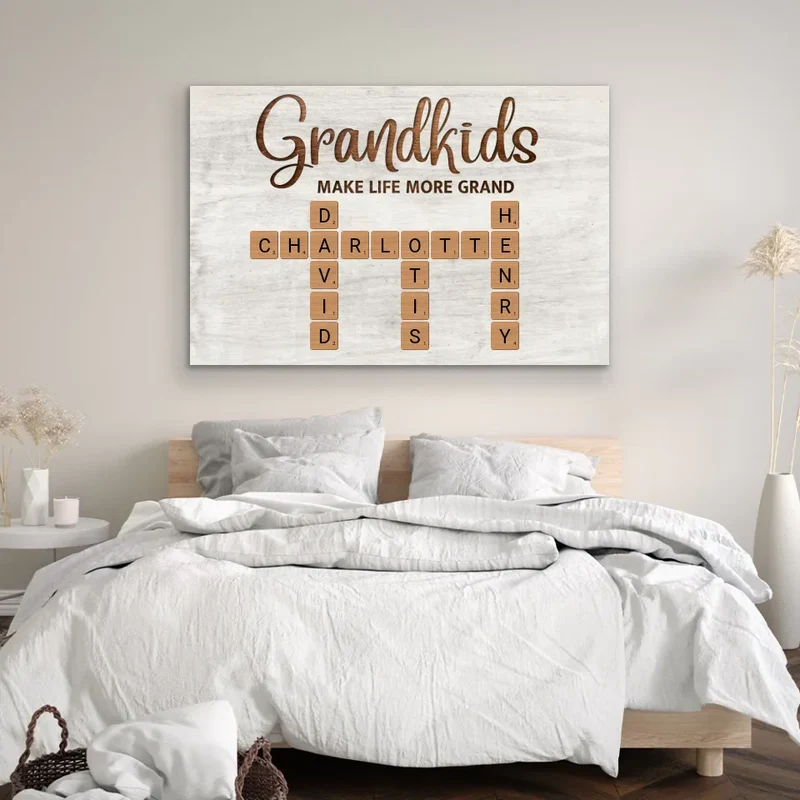 Personalized Grandkids Poster – Custom Name Art Gift for Grandparents - Image 4