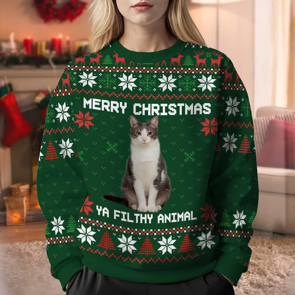 Personalized Sweatshirt for Dog Lovers – Custom Christmas Gift for Your Furry Friend, Perfect for Holiday Memories - Image 2