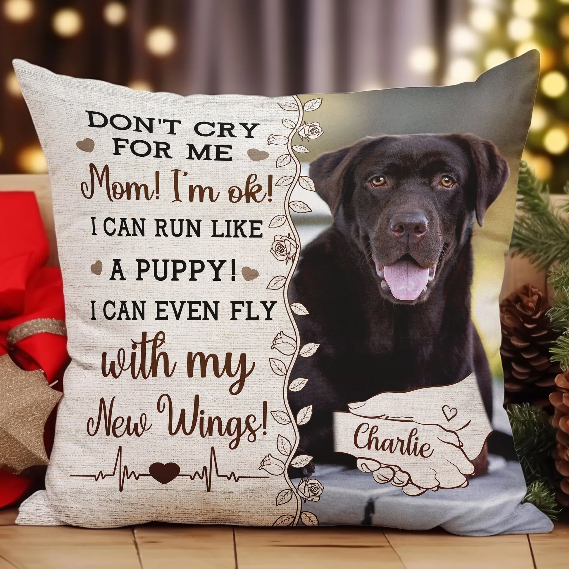 Personalized Christmas Pillow for Dog Lovers – Perfect Holiday Gift to Celebrate Your Furry Friend - Image 6