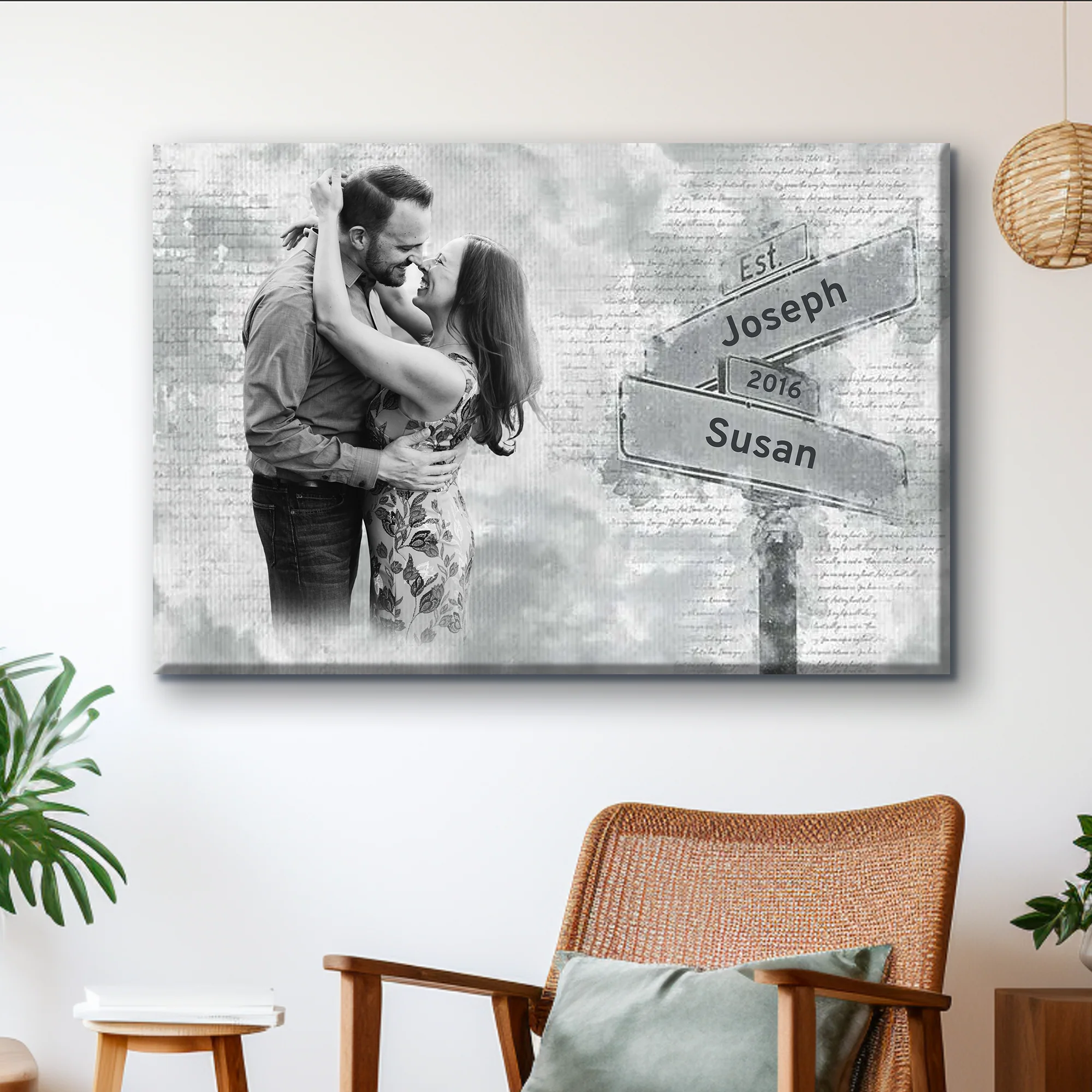 Custom Couple Poster - A Timeless Gift of Love - Image 2