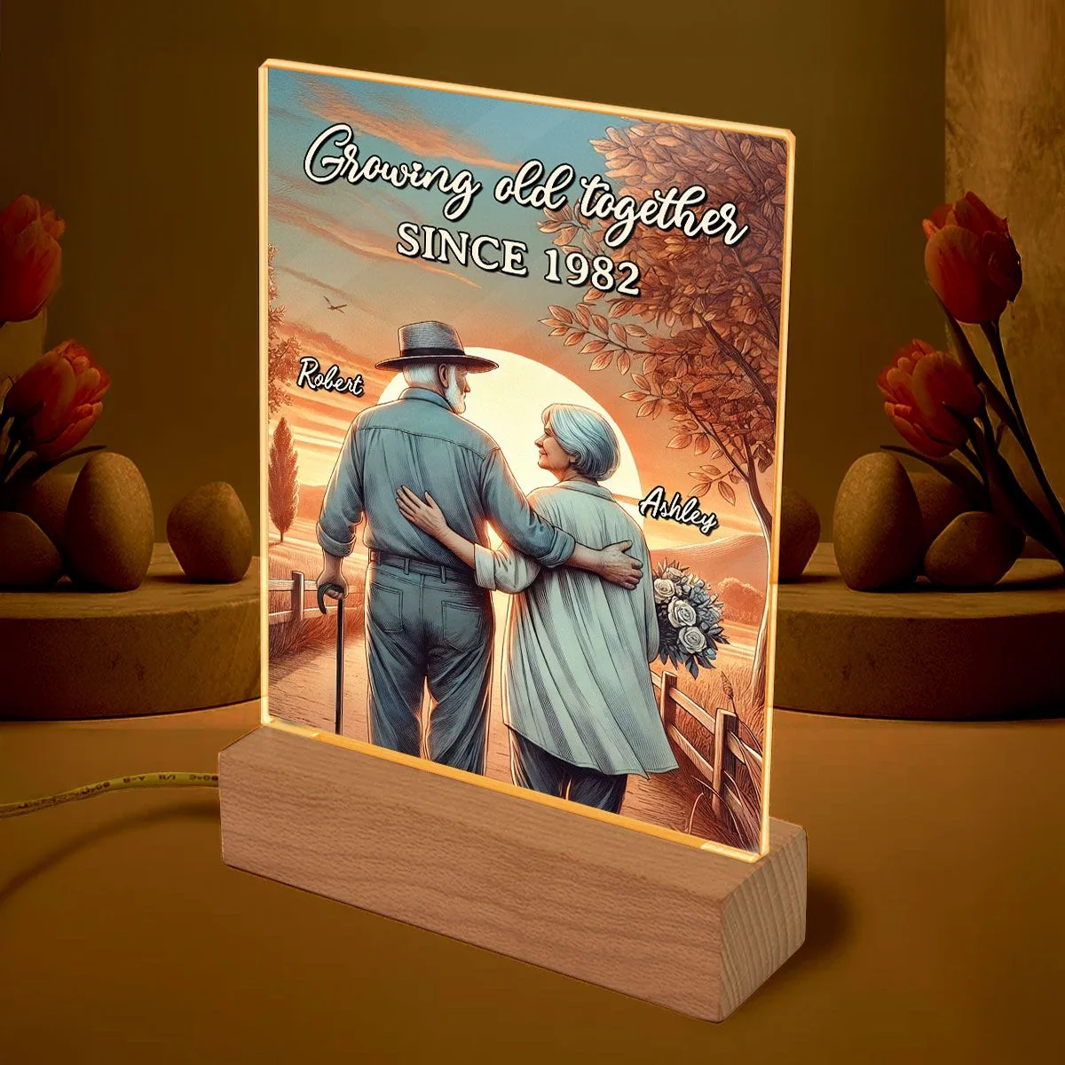 Personalized "Growing Old Together" Plaque - Custom Anniversary Gift for Couples - Image 10