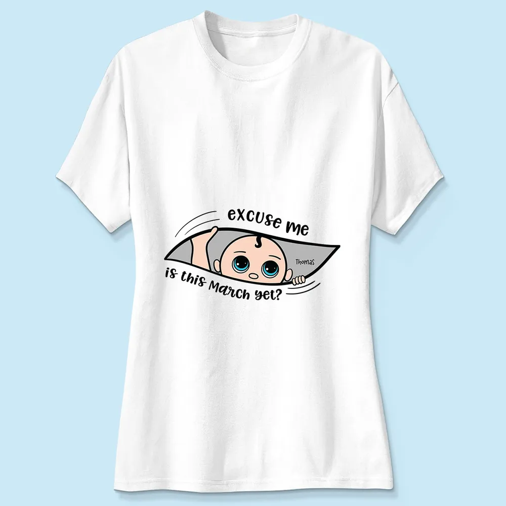 Funny Pregnancy T-Shirt – Customizable “Baby Is Coming” Women’s Tee, Hoodie & Sweatshirt, Perfect Gift for Moms-to-Be - Image 11