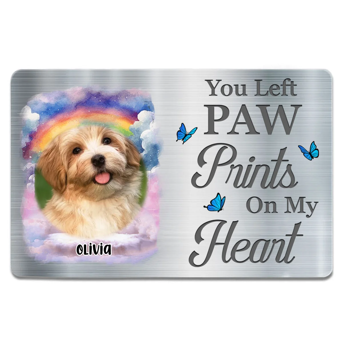 Pet Memorial Metal Wallet Card – Personalized Design to Cherish Eternal Love for Pets - Image 4