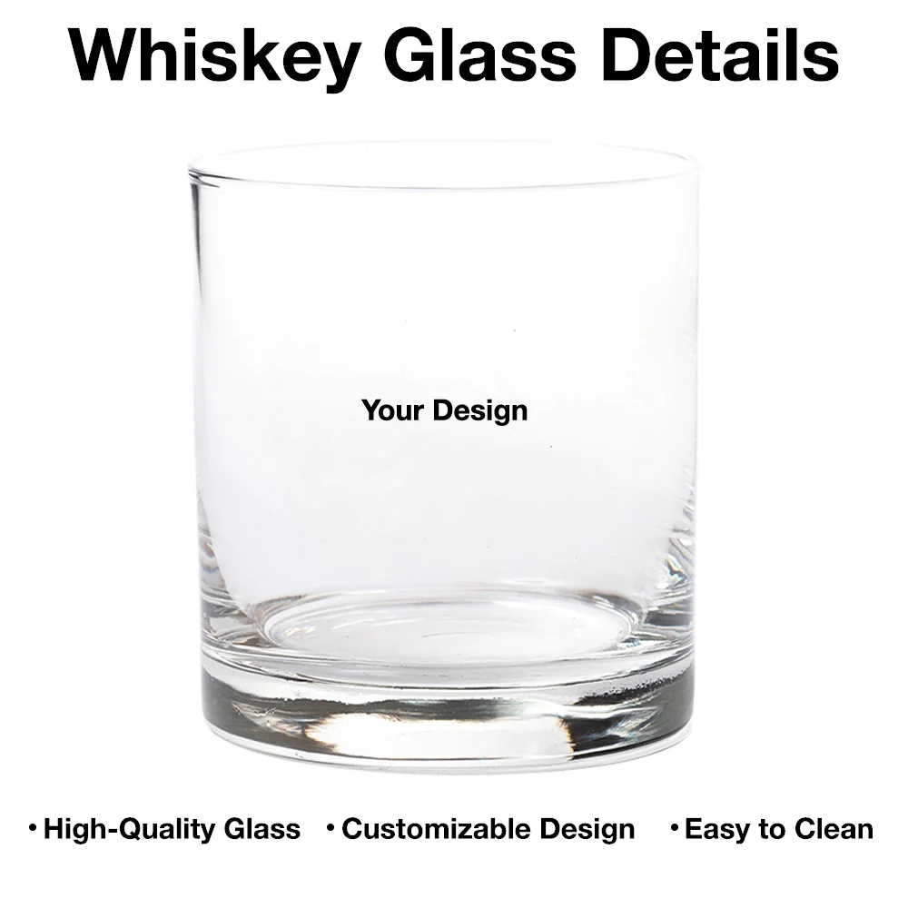 Personalized Whiskey Glass with Pet and Owner Back View – 'She Also Needs a Dog' Warm Quote Design - Image 4