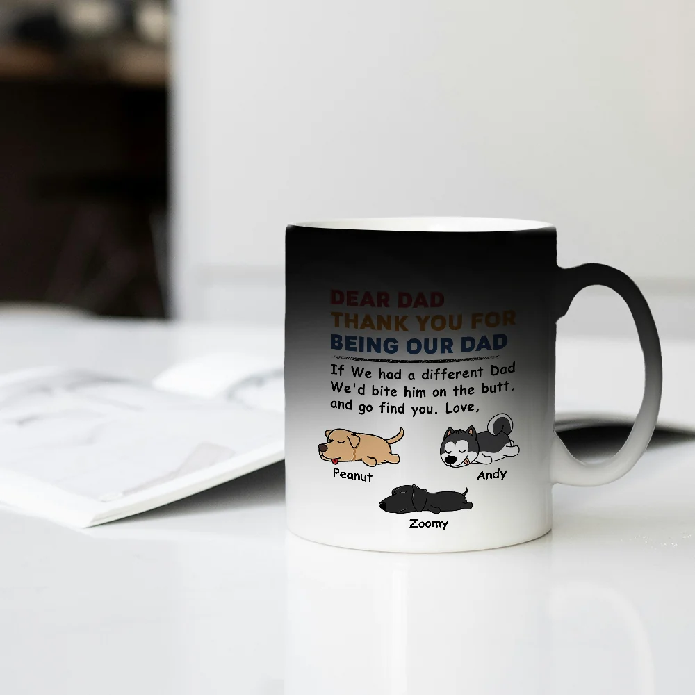 Creative Pet-Themed Color Changing Mug – Personalized  Design, Special Gift for Father, Mother and Family - Image 3