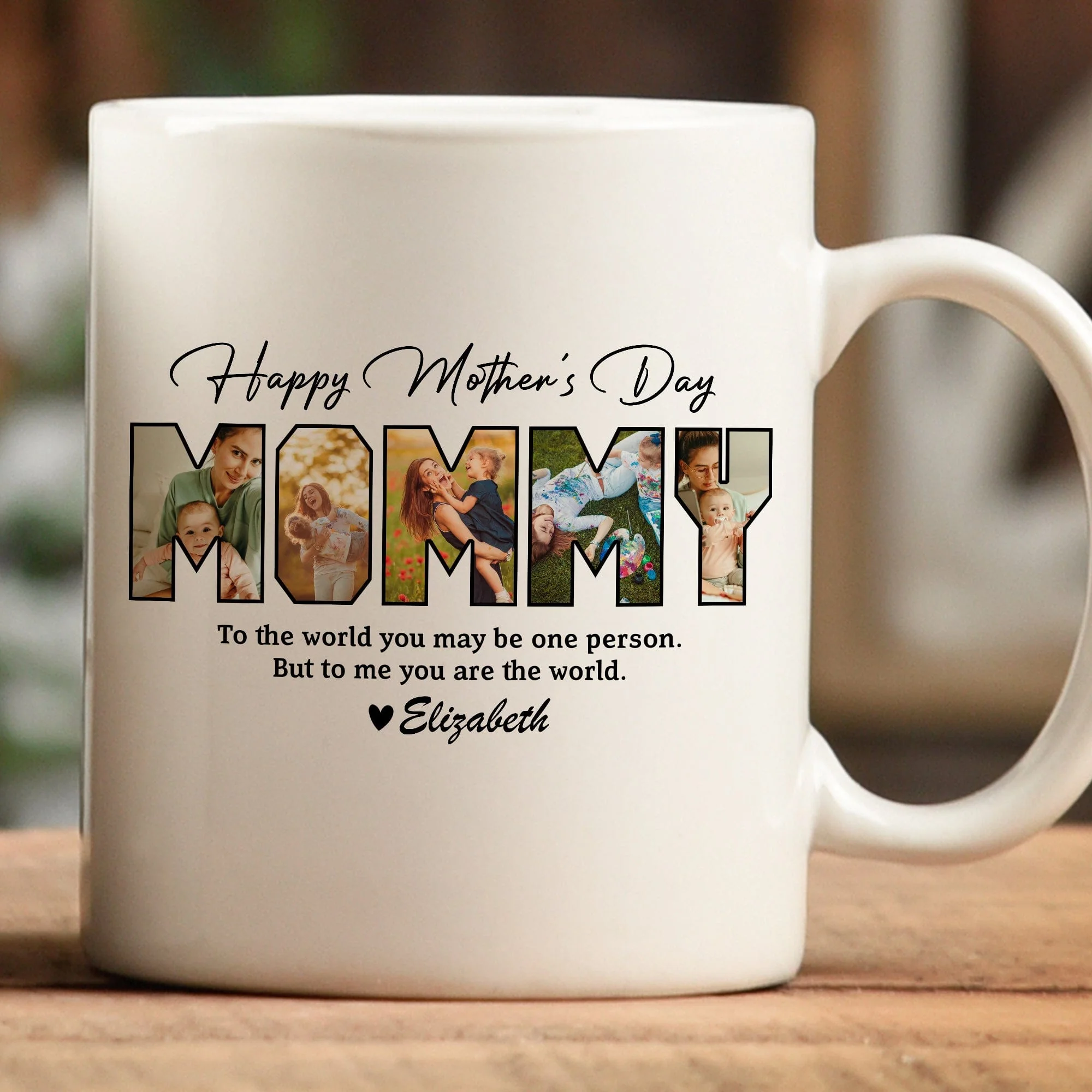 Customized Mother's Day Photo Mug – Personalized Ceramic Cup - Image 5
