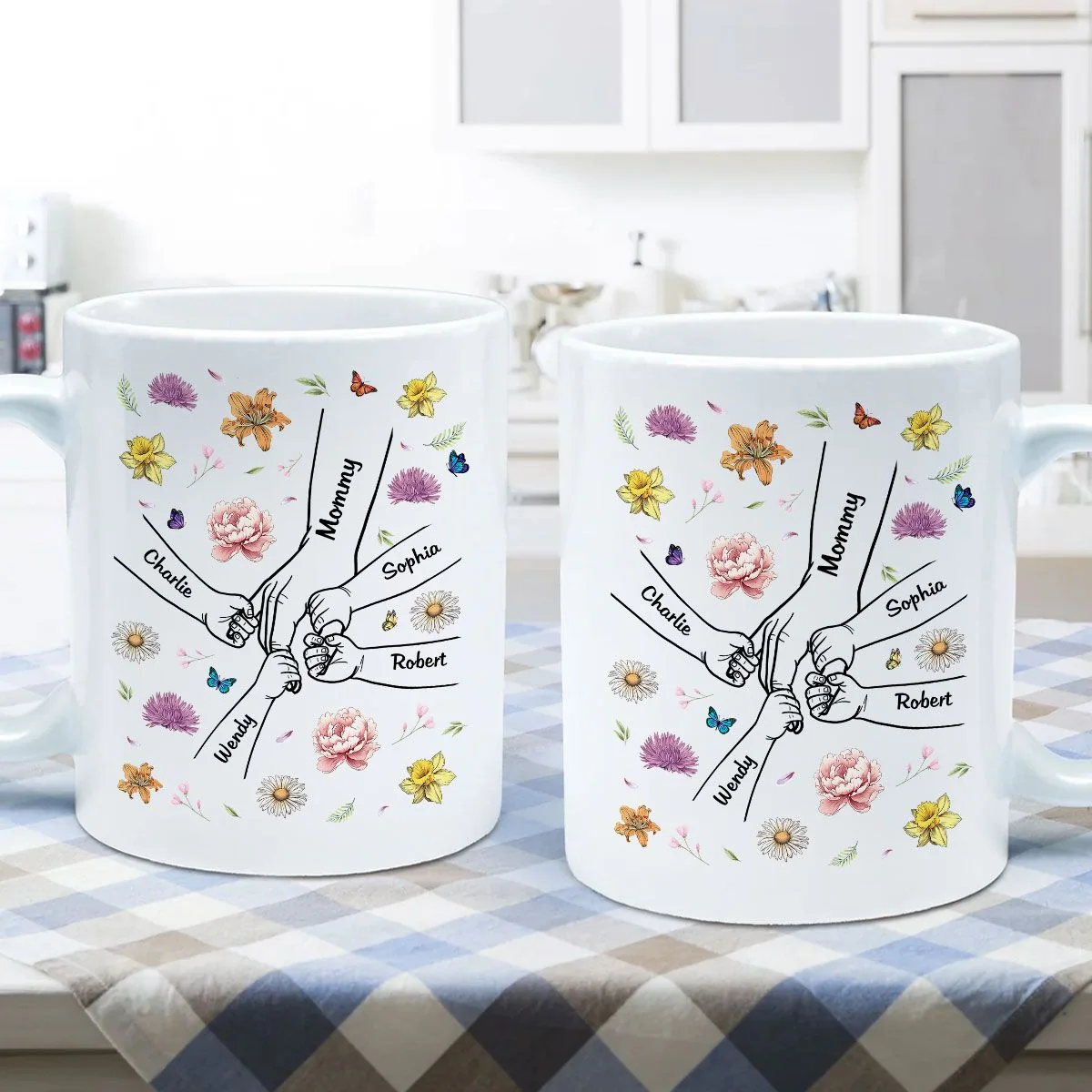 Mother & Daughter – A Bond That Can’t Be Broken | Personalized White Ceramic Mug - Ideal Gift for Mother's Day, Family Gatherings, or Special Occasions - Image 8
