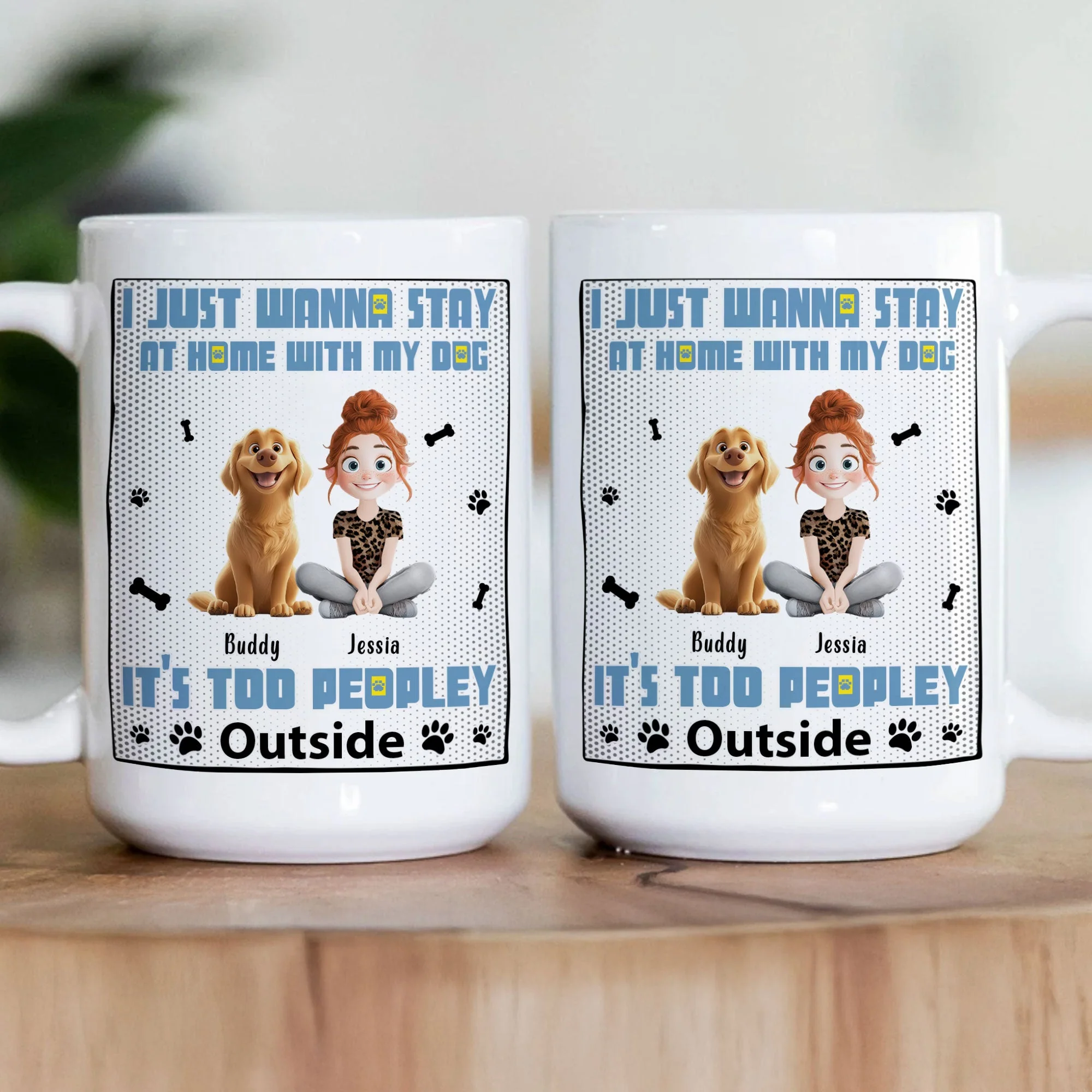 Personalized Pet Design White Ceramic Mug for Dog Lovers - Image 2