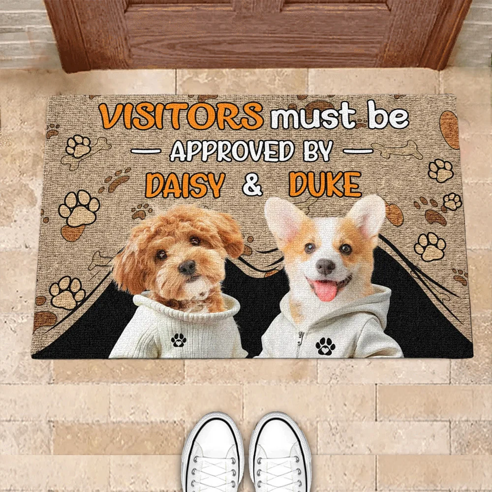 Personalized Dog Lovers Doormat - Custom Entrance Mat