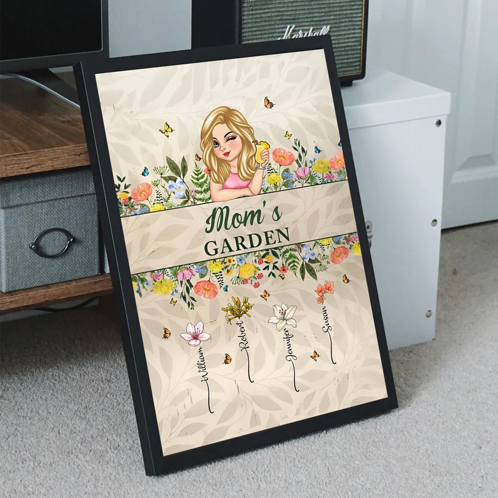 Personalized "Mommy’s Garden" Rectangular Iron Sign – Custom Flower Garden Sign for Mom, Ideal Gift for Mother's Day or Family Garden Lovers - Image 7
