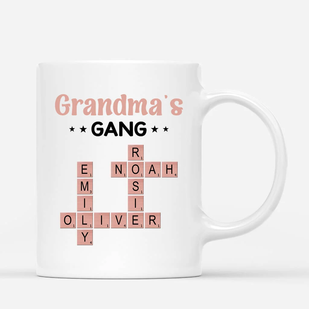 Personalized Ceramic Mug for Grandma – Custom Design Featuring Her Grandkids' Names – Great Gift for Mother's Day - Image 5