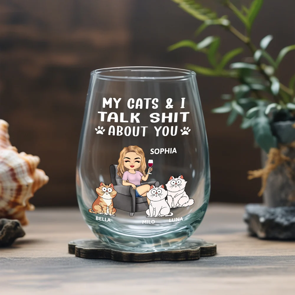 Personalized Wine Glass for Dog Lovers – Fun Gift for Her and Her Dog with Custom Design - Image 2