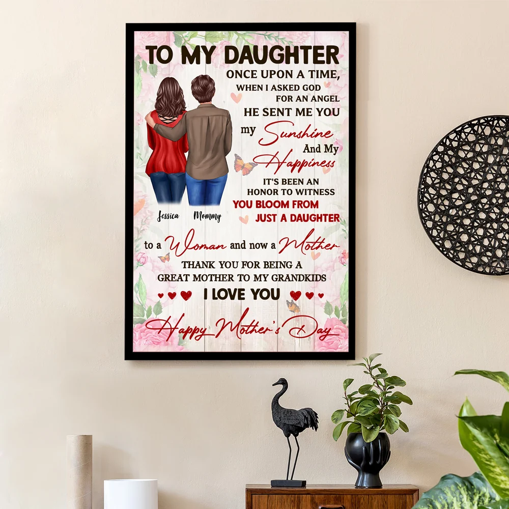 Personalized Mother's Day Canvas or Poster - Gift from Daughter - Image 3