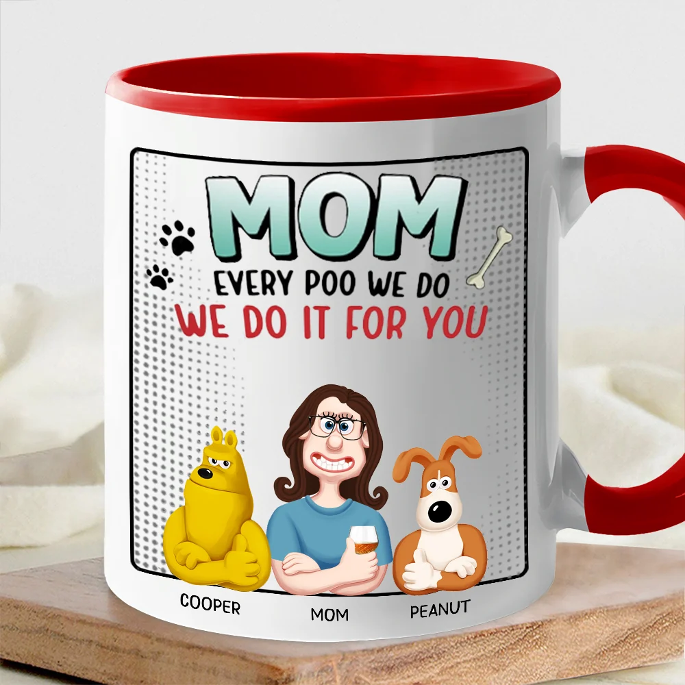 Personalized Ceramic Dog Mom Mug – Custom Gift Cup - Image 3