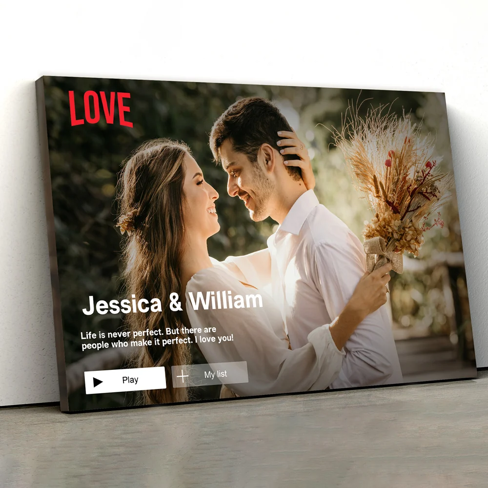 Couple's Love Story - Personalized Romantic Poster for Husband & Wife - Image 2