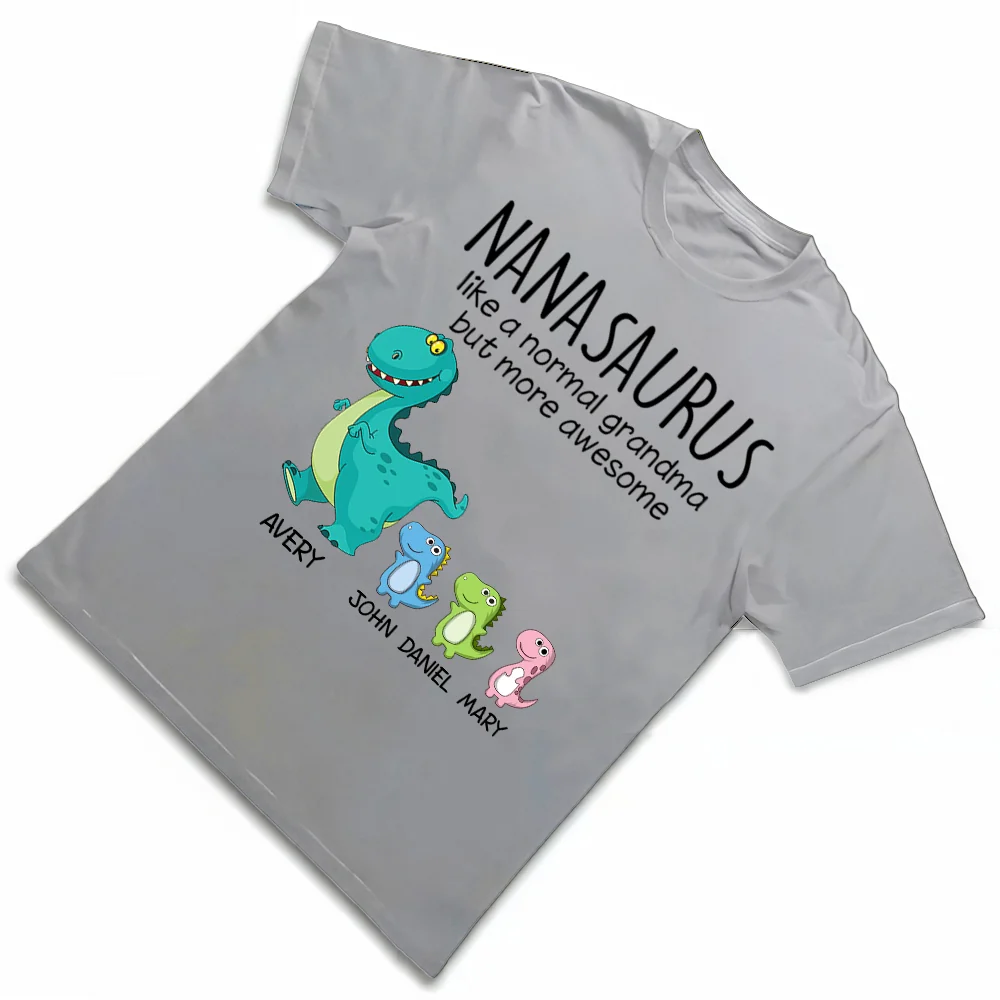 Personalized Dinosaur-Themed Gift for Nana – Cute & Fun Family Matching Outfit for Grandmother & Grandkids" - Image 2