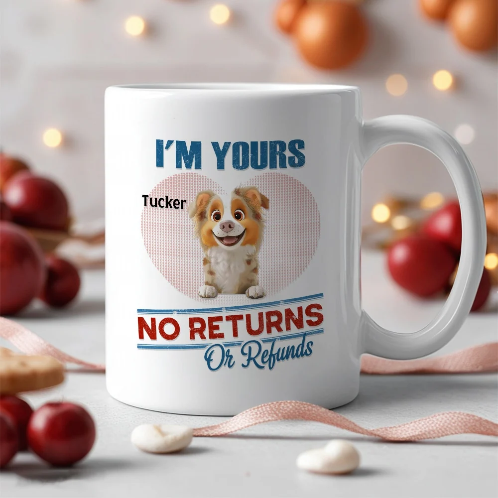 Custom Pet Lover Hoodie - Cute Dogs Design - "No Returns No Refunds" - Personalized Gift for Dog Parents - Image 4