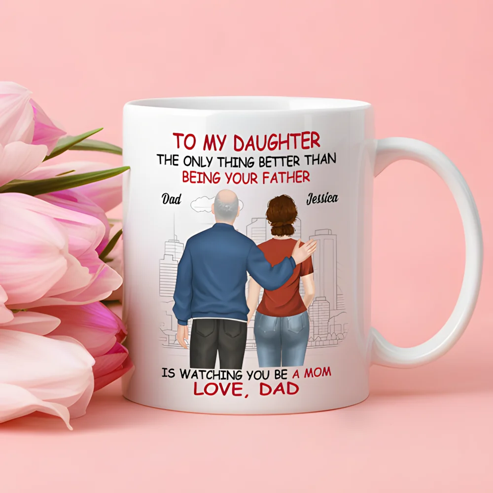Personalized Gift for Daughter - Mug, Keychain, Canvas from Dad or Mom - Image 8