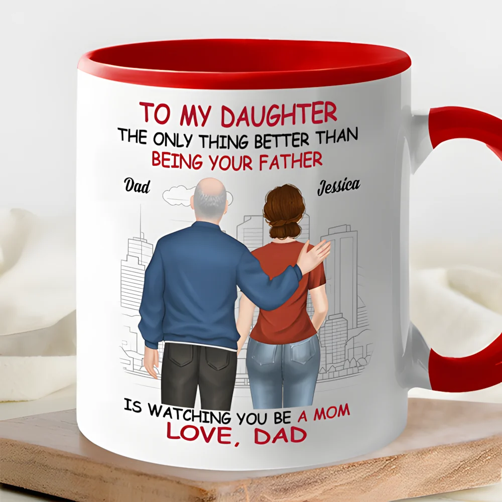 Personalized Gift for Daughter - Mug, Keychain, Canvas from Dad or Mom - Image 9