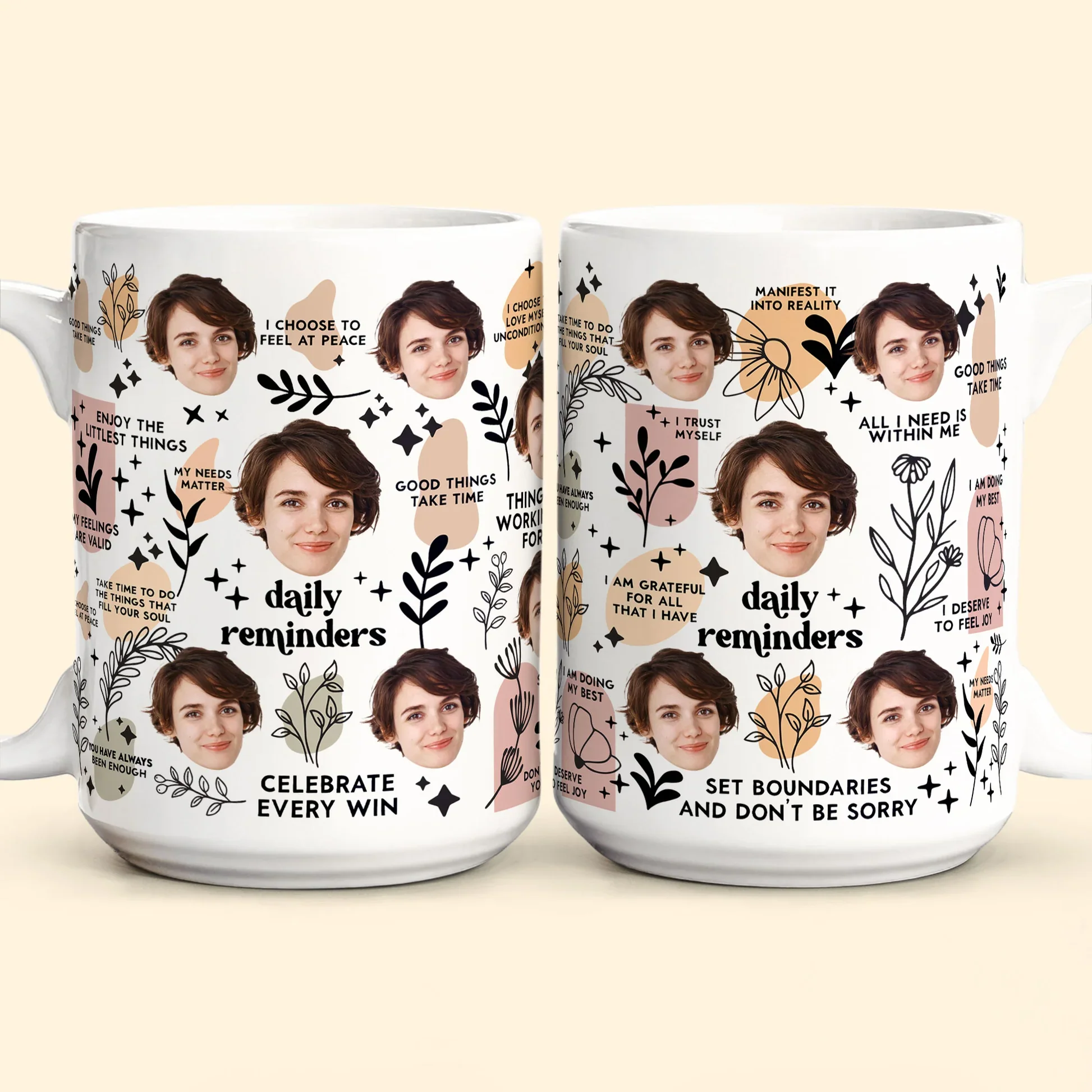 Personalized Ceramic Mug with Multi-Face Design – Couple’s Gift - Image 10