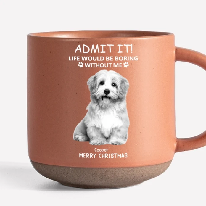 Personalized Beer Glass for Pet Lover Dad – Funny Father's Day Gift from the Dog – Admit Life Would Be Boring Without Me - Image 9