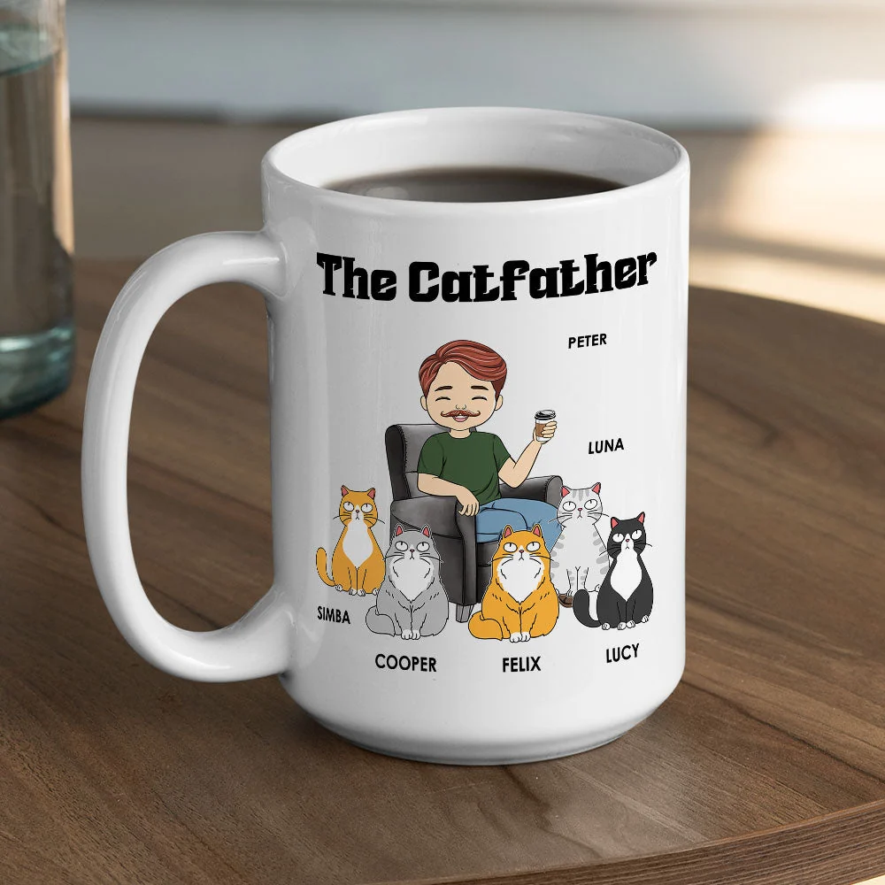 Cat Lover – Personalized White Ceramic Mug for Cat Lovers, Custom Gift for Cat Lover - Image 7