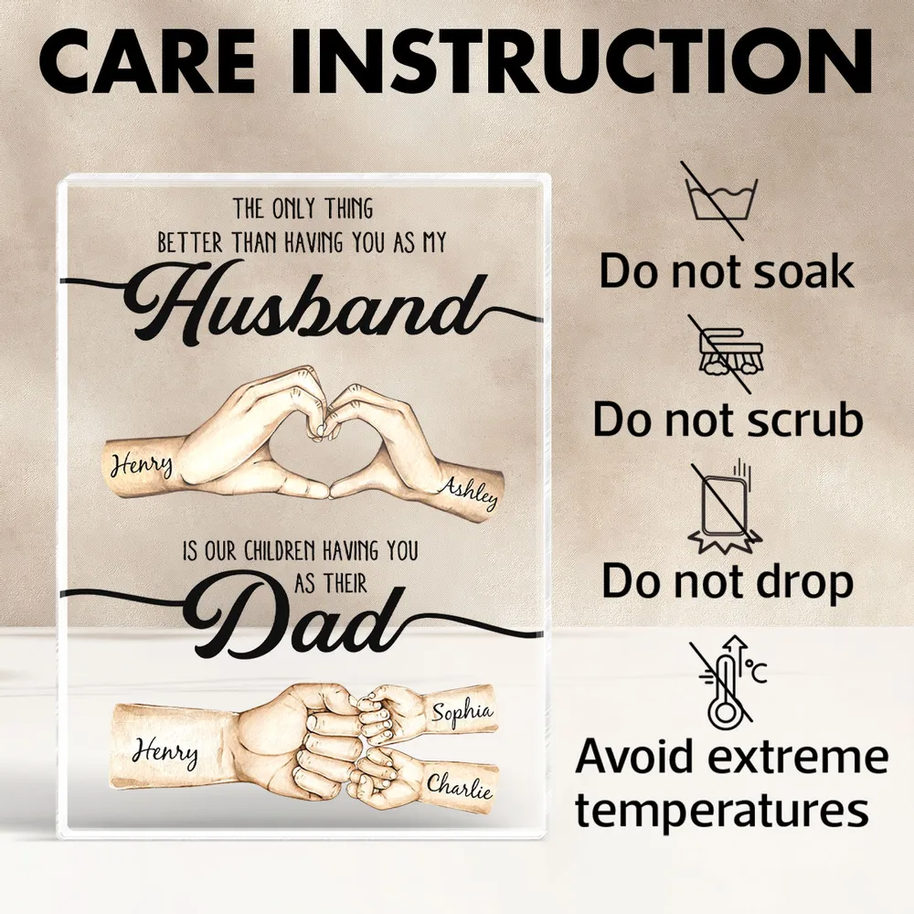 Custom Plaque “Better than having you as my Husband…” – Heartfelt Father’s Day Gift for Wife to Husband - Image 6
