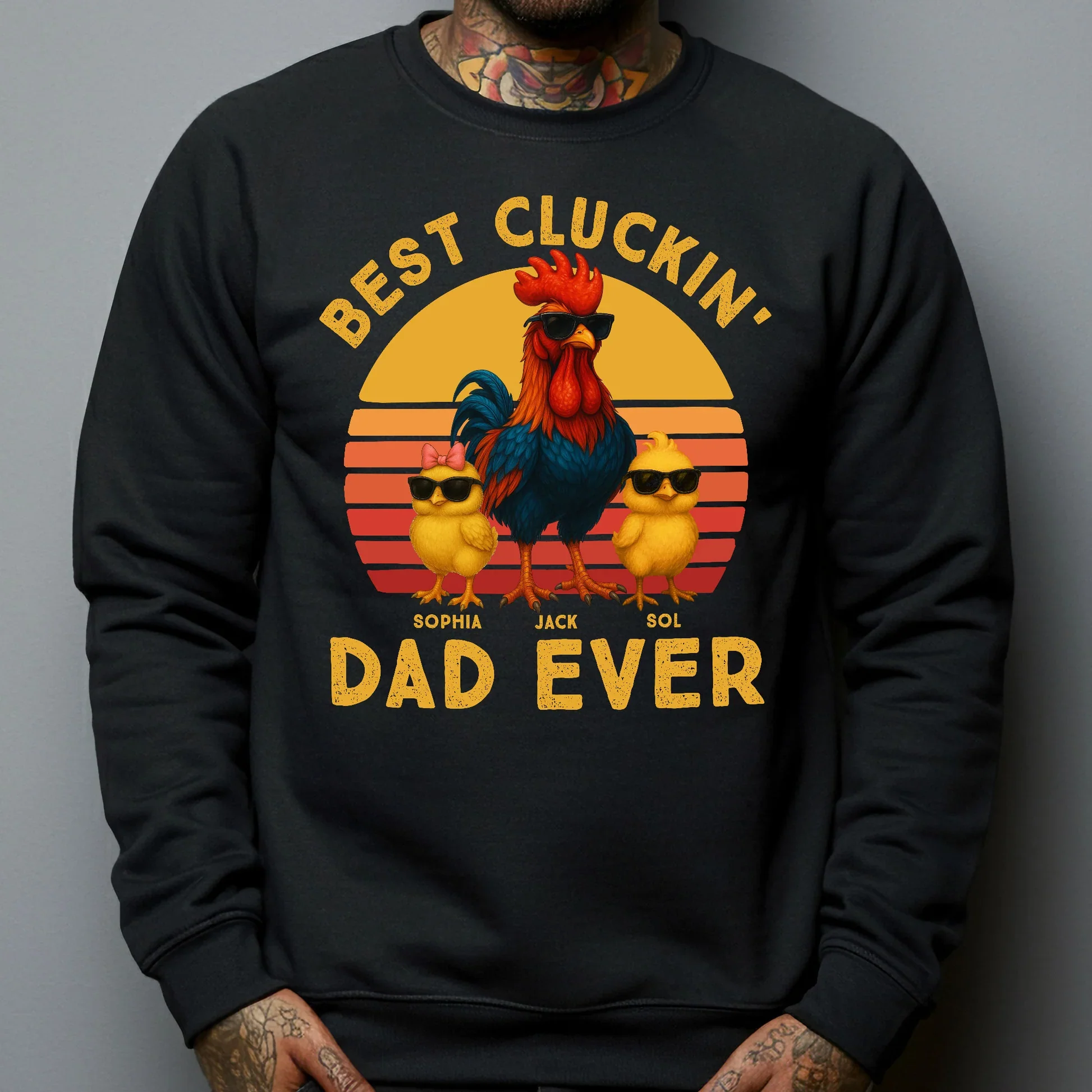 “Best Cluckin' Dad Ever” Classic Tee – Funny Father’s Day Chicken Family Shirt - Image 7