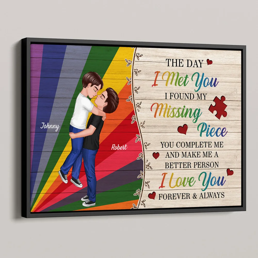 The Day I Met You LGBTQ Love Poster – Personalized Couple Art, Custom Romantic Gift for LGBTQ Partners - Image 3