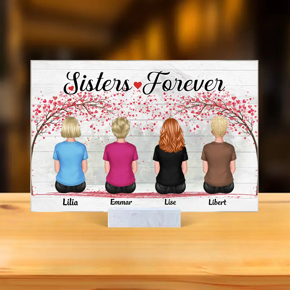 “Sisters ♥ Forever” Beach Music Magnet – Custom Names & Song, Heartfelt Gift for Sisters - Image 7